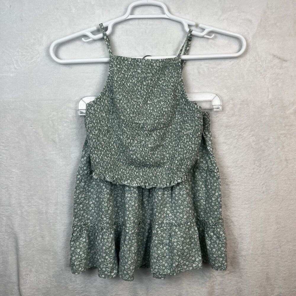 Y2K Hollister Womens Cami Mini Skirt Set Size S Floral Smocked Top Boho Bohemian